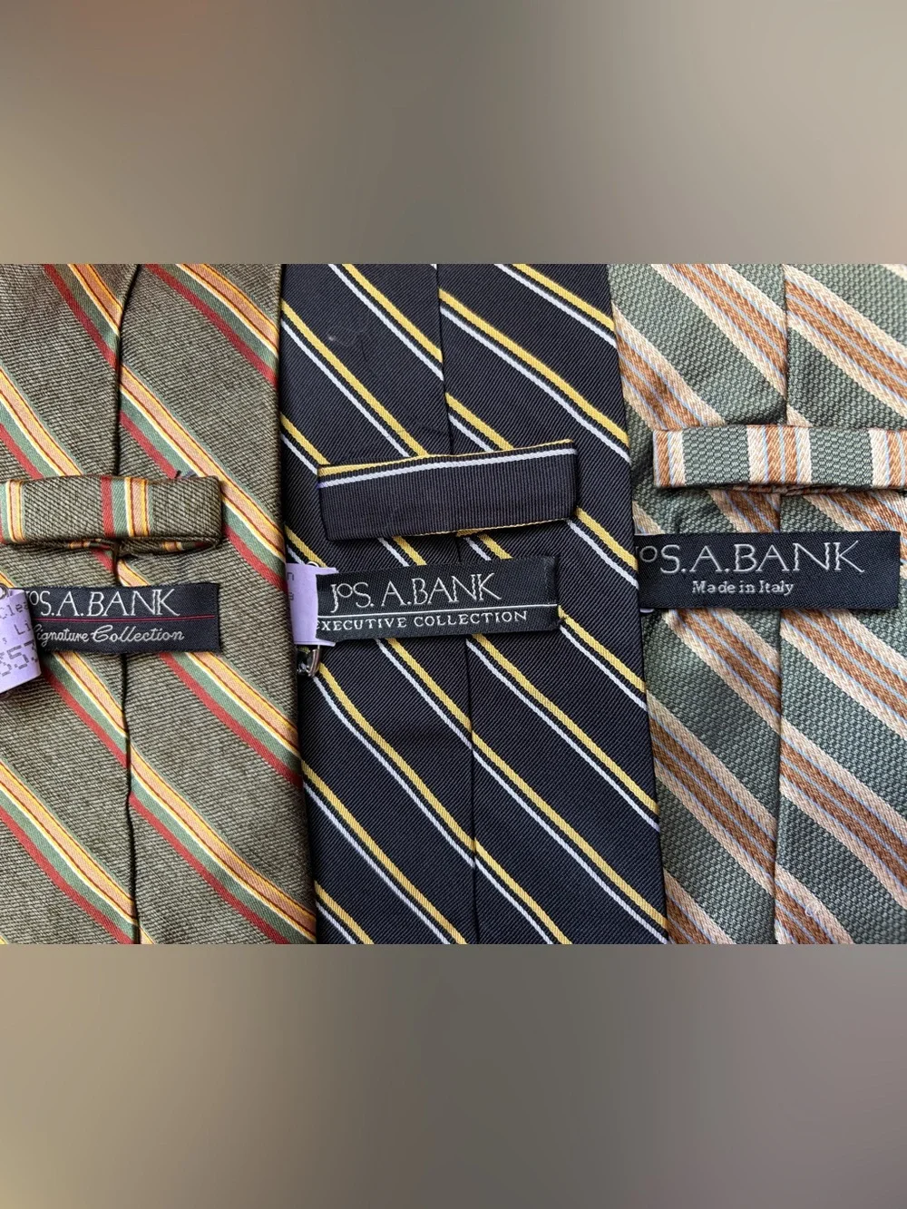 Set of 3, 100% Silk Ties, Stripe Pattern, Like New Condition!